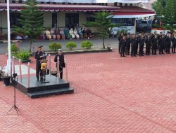 Kapolres Aceh Utara Baca Amanat Presiden RI Prabowo Subianto pada HUT Bhayangkara ke-80 