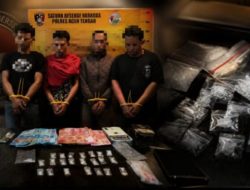 Satresnarkoba Polres Aceh Tengah Bongkar Jaringan Sabu Lintas Wilayah, Empat Pelaku Ditangkap