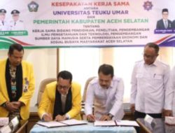 Pemkab Aceh Selatan dan UTU Meulaboh Jalin MoU, Perkuat Riset dan Inovasi untuk Pembangunan Daerah