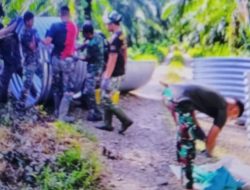 TNI Lanjutkan Program Jembatan Aramco di Aceh Selatan, Empat Gampong Jadi Sasaran