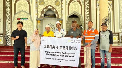 Solusi Bangun Andalas Salurkan Bantuan Perlengkapan Ibadah untuk Lima Masjid di Aceh Besar