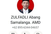 Gambar Screenshot nomor penipuan gunakan profil Ketua DPR Aceh Zulfadhli (Abang Samalanga).