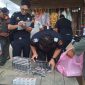 Saat penemuan rokok ilegal oleh pihak bea cukai di Simeulue. 