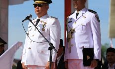 Ayah Wa Pimpin Upacara HUT ke-81 RI di Aceh Utara