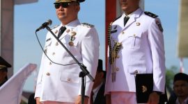Bupati Aceh Utara H. Ismail A Jalil, SE., MM (Ayah Wa) menjadi Irup HUT RI Ke-81 tahun 2026 di Aceh Utara, Senin, (17/8).