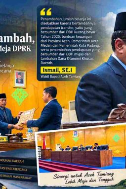 Rp101 Miliar Bertambah, APBK Aceh Tamiang Masuk Meja DPRK