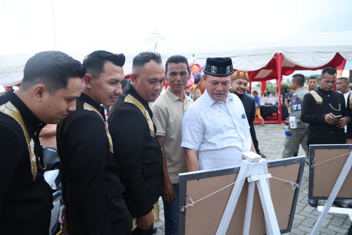 Saat Bupati Aceh Utara Ayah Wa meninjau kesiapan dalam memeriahkan Milad Ke-800 Samudra Pasai dan Aceh Utara, Ahad, (6/9).