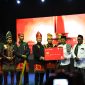 Saat Bupati Aceh Utara H. Ismail A Jalil, SE., MM meluncurkan ATM Aceh Utara Bangkit di malam pembukaan Harlah Samudra Pasai ke-800 Tahun. 