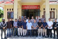 Usai Coffee Morning foto bersama awak media di Polsek Sukakarya Kota Sabang