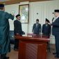 Prosesi pelantikan Rahmatsyah, ST sebagai Direktur Perusahaan Umum Daerah (Perumda) Air Minum Tirta Bengi oleh Bupati Bener Meriah oleh H. Ir. Tagore AB. 