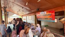 Saat masyarakat di Tanah Jambo Aye CKG yang dilaksanakan oleh Pihak Puskesmas Tanah Jambo Aye, Aceh Utara. 