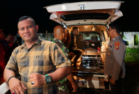 Ketua ODGJ Aceh Utara Barona Raja saat mendampingi penanganan ODGJ di Aceh Utara. 