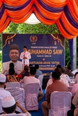 Maulid PWI Aceh, Masrul Aidi Serukan Qanun Anak Yatim