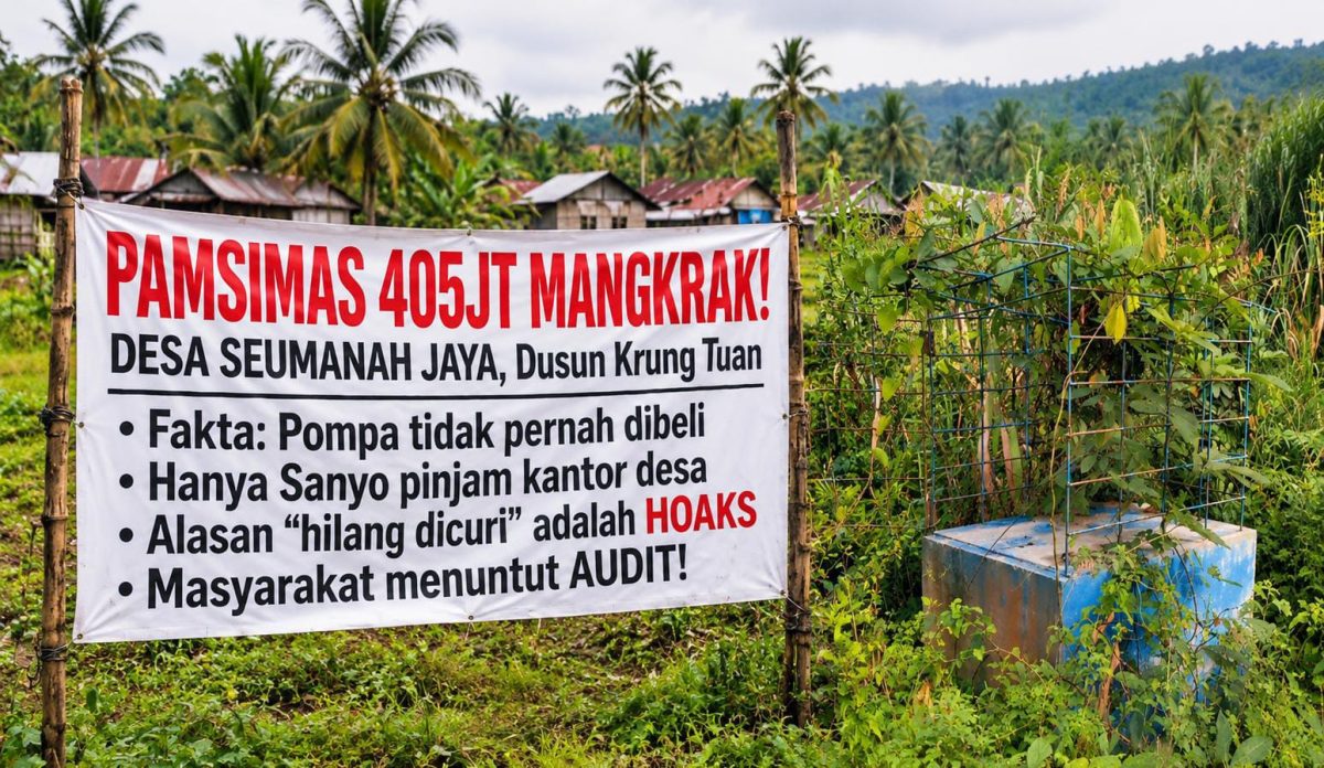 Lokasi Pamsimas di wilayah KKM Semanah Jaya, Kecamatan Ranto Peureulak.