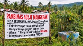 Lokasi Pamsimas di wilayah KKM Semanah Jaya, Kecamatan Ranto Peureulak.