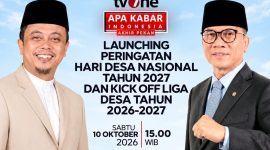 Lounching peringatan Hari Desa Nasional 2027 dan Kick Off Liga Indonesia 2926-2027 di Bandung Barat Jabar, Sabtu, (10/10/2026).(Foto/mediaaceh.co.id/istimewa).