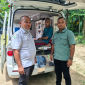 Saat Azhari warga Gampong Teuping Gajah dirujuk ke RSUD Cut Mutia. 