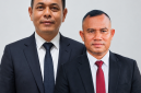 Plt Kadinkes Aceh Utara Nurzahri, S.KM., M.K.M bersama Ketua ODGJ Aceh Utara Mawardi alias Barona Raja. 